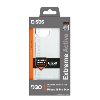 SBS Extreme Active D3O Dėklas iPhone 16 Pro Max - Skaidrus 1