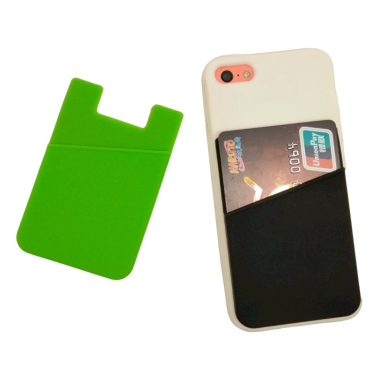 Self-adhesive card case for the back of the phone - Raudonas 3