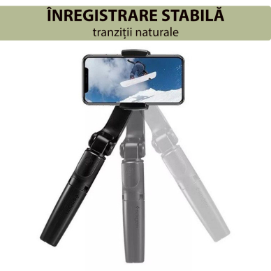 [Užsakomoji prekė] Selfie Stick Bluetooth - Spigen Tripod Mount and Gimbal Stabilizer (S610W) - Juodas 2