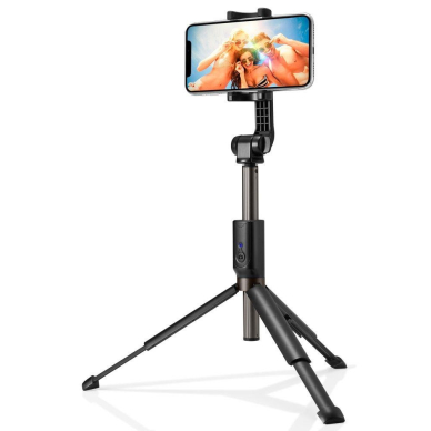 [Užsakomoji prekė] Selfie Stick Bluetooth - Spigen Tripod Mount (S540W) - Juodas