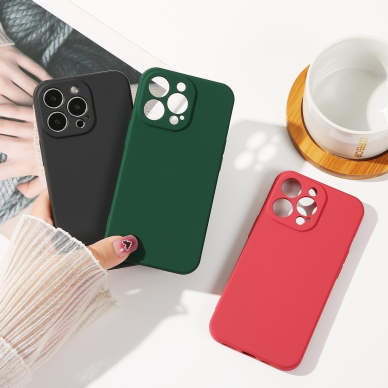 Akcija! Dėklas Silicone case for iPhone 14 Juodas  11