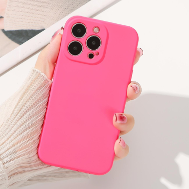 Akcija! Dėklas Silicone case for iPhone 14 Juodas  8