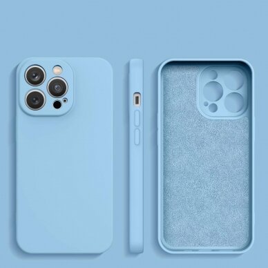 Dėklas Silicone case for iPhone 14 Plus melsvas 1