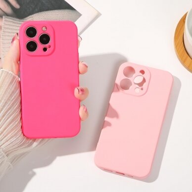 Dėklas Silicone case for iPhone 14 Plus melsvas 11