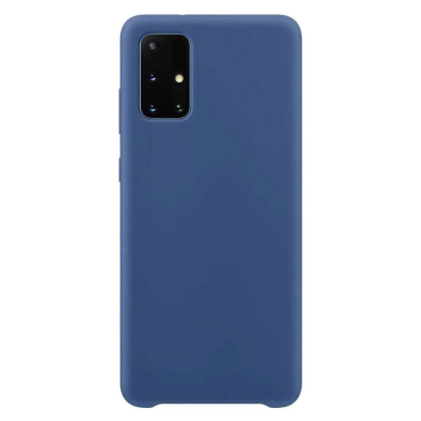 Dėklas Silicone Soft Flexible Rubber Samsung Galaxy A72 4G tamsiai mėlyna