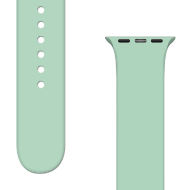 Apyrankė Silicone Strap APS Watch Band 9/8/7/6/5/4/3/2 / SE (45/44 / 42mm) Šviesiai Žalia