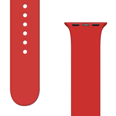 Apyrankė Silicone Strap APS Watch Band 9/8/7/6/5/4/3/2 / SE (45/44 / 42mm) Raudona