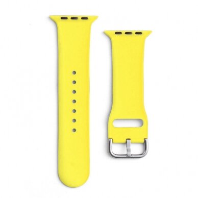 Apyrankė Silicone Strap APS 9/8/7/6/5/4/3/2 / SE (45/44 / 42mm) Geltona