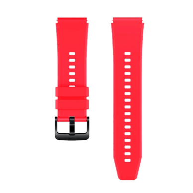 Akcija! Silicone Strap for Huawei Watch GT 2/3/4/2 Pro/3 Pro/4 Pro/GT 2e 46mm - Red  5