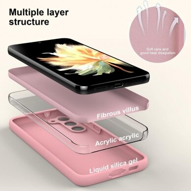 Silikoninis Dėklas Liquid 1.5mm Samsung S711 S23 FE rožinis 3