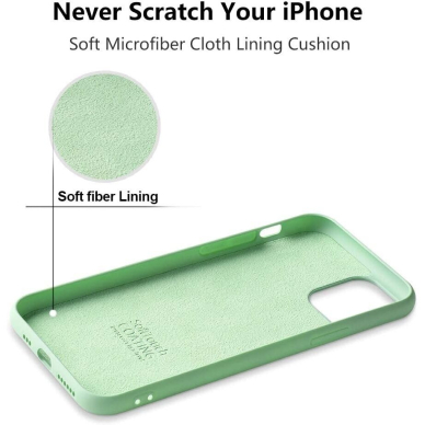 Silikonins Dėklas Dynamic Apple iPhone 15 Pro matcha žalias 4