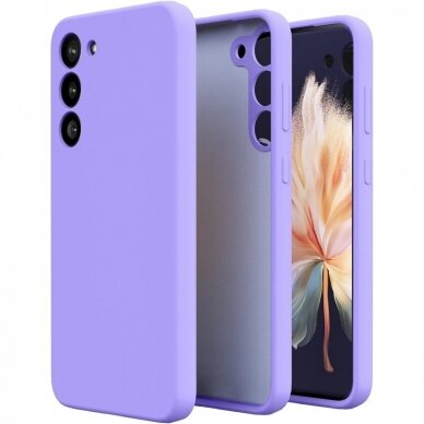 Silikonins Dėklas Dynamic Samsung S926 S24 Plus violetinisinis