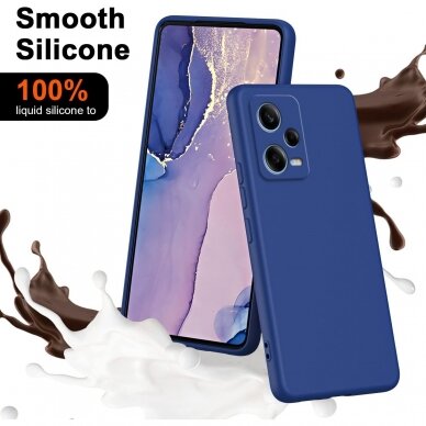 Silikonins Dėklas Dynamic Xiaomi Redmi Note 12S tamsiai mėlynas 2