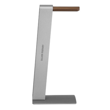 Silver Monkey HS400 headphone stand made of aluminum wood - silver 3