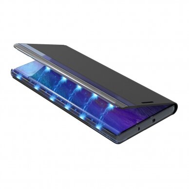 Atverčiamas dėklas New Sleep Case Bookcase iPhone 13 mini Mėlynas 6