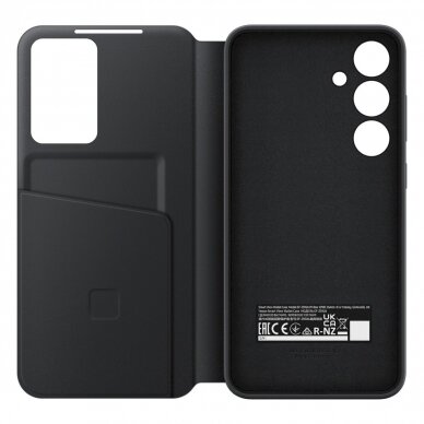 Originalus Dėklas Smart View Wallet Case for Samsung Galaxy S24 S921, Juodas EF-ZS921CBEGWW 4