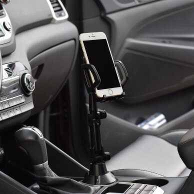 Laikiklis Smartphone car holder for cup Juodas 15