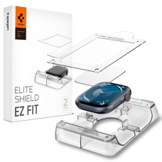 Spigen Elite Shield ”EZ FIT” Hybrid Glass 2-PACK Apple Watch 10 (46MM) - Clear