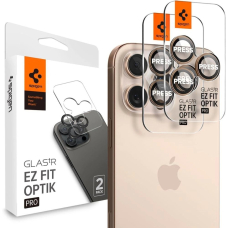 Spigen Optik Pro GLAS.TR ”EZ FIT” Camera Protector 2-PACK iPhone 16 Pro / Pro Max - Brown