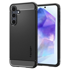 Akcija! Dėklas Spigen Rugged Armor case for Samsung Galaxy A55 5G - Juodas