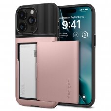 Spigen Slim Armor CS case for iPhone 15 Pro - Rožinis