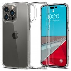 Dėklas Spigen ULTRA HYBRID IPHONE 14 PRO skaidrus