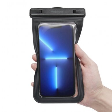 Spigen A601 UNIVERSAL WATERPROOF CASE Juodas 5