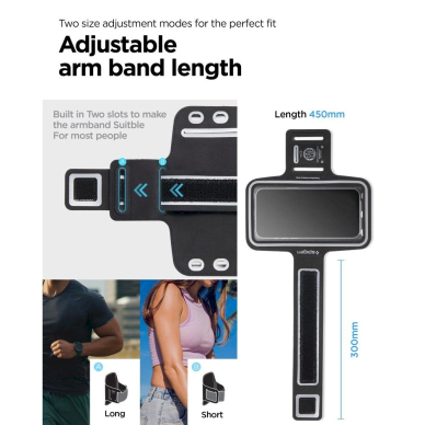 Spigen A703 sports armband 6.9&#39&#39 - Juodas 8