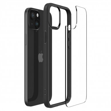 Spigen Crystal Hybrid case for iPhone 15 - black 5