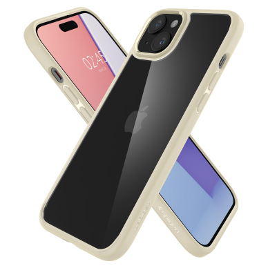 Spigen Crystal Hybrid case for iPhone 15 Plus - beige 10