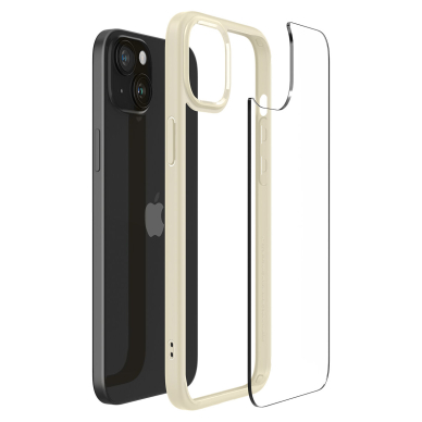 Spigen Crystal Hybrid case for iPhone 15 Plus - beige 5