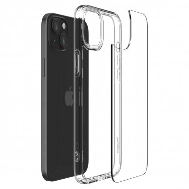 Dėklas Spigen Crystal Hybrid, crystal clear - iPhone 15 8
