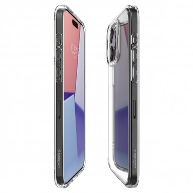 Dėklas Spigen Crystal Hybrid, crystal clear - iPhone 15 Pro Max 3