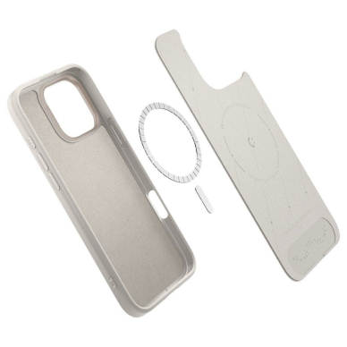 Spigen Cyrill Kajuk MagSafe iPhone 16 Pro Dėklas - Beige 12