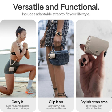 Spigen Cyrill Mini Bag for AirPods 4 - Beige 6