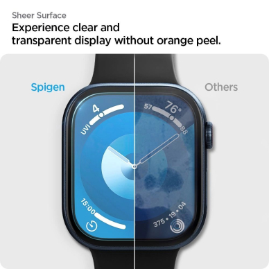 Spigen Elite Shield ”EZ FIT” Hybrid Glass 2-PACK Apple Watch 10 (42MM) - Clear 9