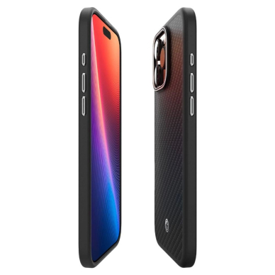 Spigen Enzo Aramid Mag Dėklas MagSafeiPhone 16 Pro Max - Juodas /Pilkas 5