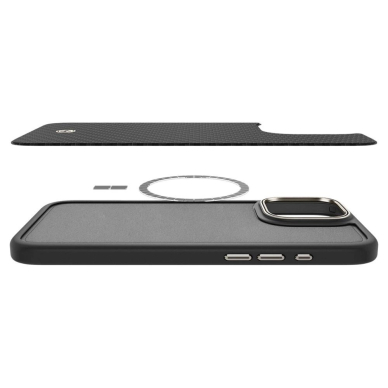 Spigen Enzo Aramid Mag Dėklas with MagSafe for iPhone 16 Pro Max - Matte Juodas 7