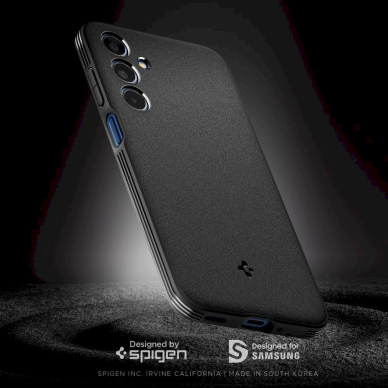 Spigen Essential SandBlast Dėklas Samsung Galaxy M35 5G - Juodas 6