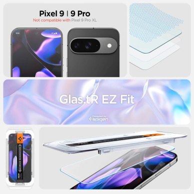 Spigen Glas.tR EZ Fit Apsauginis stiklas with Applicator for Google Pixel 9 / 9 Pro (2 pcs.) 8