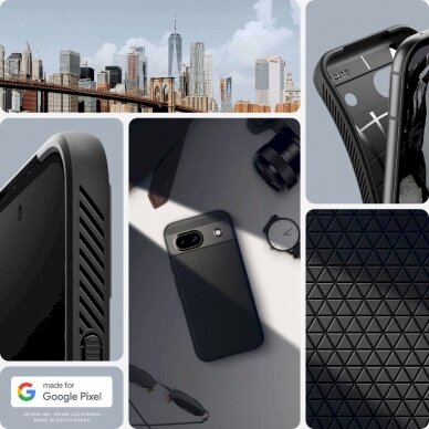 Spigen Liquid Air Dėklas Google Pixel 8A - matte Juodas 11