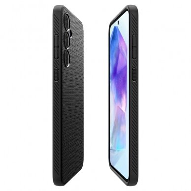 Dėklas Spigen Liquid Air case for Samsung Galaxy A55 5G - Juodas 6