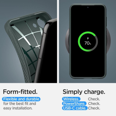 Dėklas Spigen LIQUID AIR GALAXY S23 Žalias 15