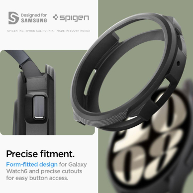 Ekrano apsauga Spigen LIQUID AIR Samsung GALAXY Watch 6 (44MM) Juoda 13