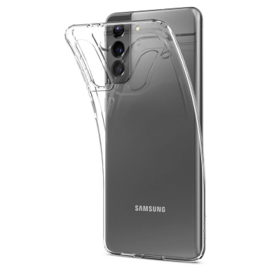 Aukštos kokybės dėklas Spigen Liquid Crystal Galaxy S21 Crystal Skaidrus 4