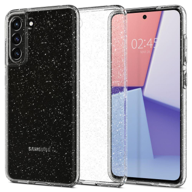 DĖKLAS SPIGEN LIQUID CRYSTAL GALAXY S21 FE GLITTER SKAIDRUS SU BLIZGUČIAIS 1