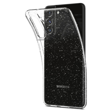 DĖKLAS SPIGEN LIQUID CRYSTAL GALAXY S21 FE GLITTER SKAIDRUS SU BLIZGUČIAIS 7