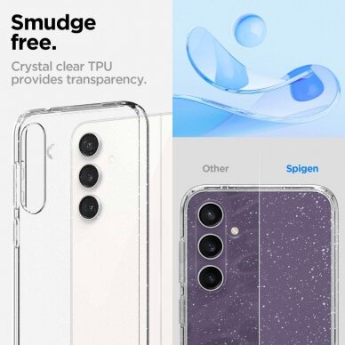 Apsauginis silikono dėklas Spigen LIQUID CRYSTAL GALAXY S23 FE GLITTER CRYSTAL 11