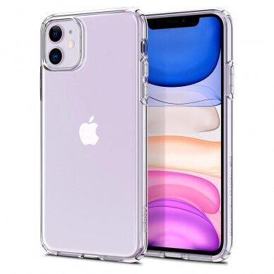 Aukštos Kokybės Dėklas Spigen Liquid Crystal Iphone 11 Crystal Clear 9