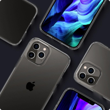 Aukštos Kokybės Dėklas Spigen Liquid Crystal Iphone 12 Pro / Iphone 12 Skaidrus 10